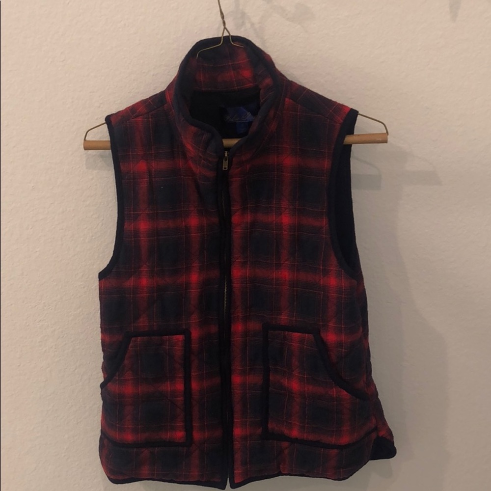 Plaid Vest - Blue Rain Size S